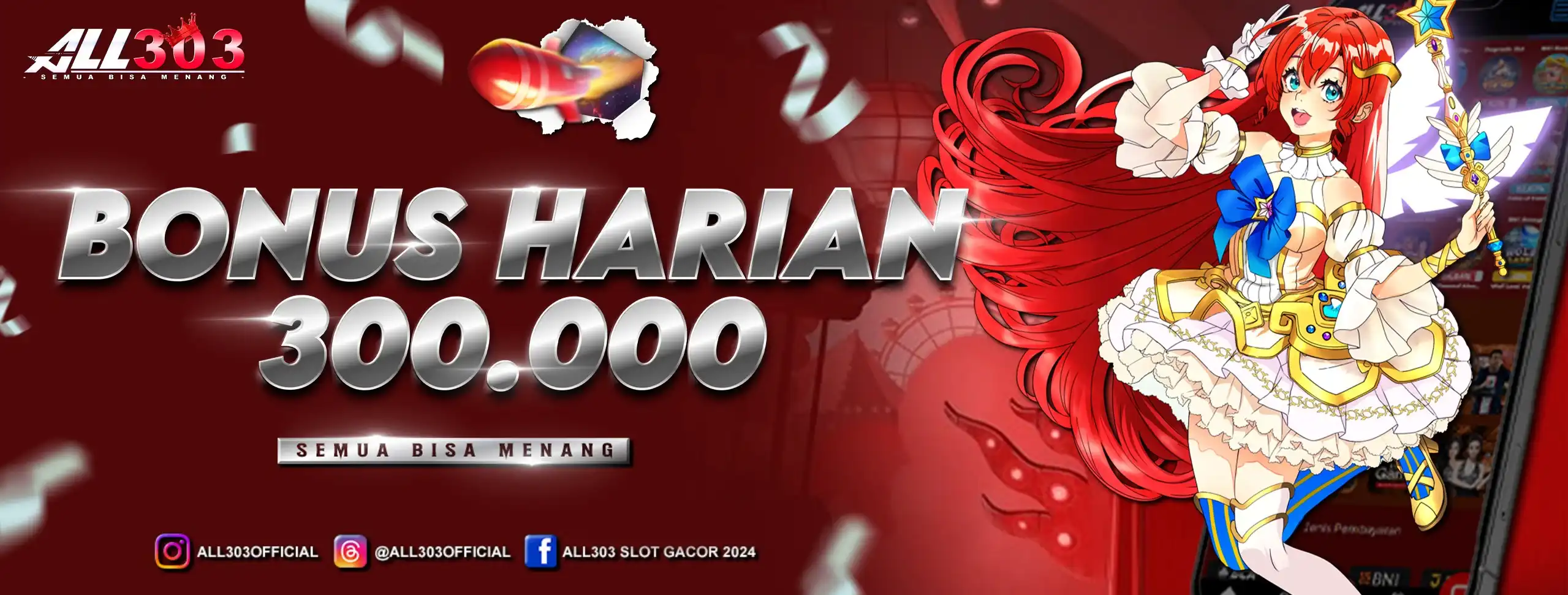Bonus Deposit Harian All303 Rp300.000