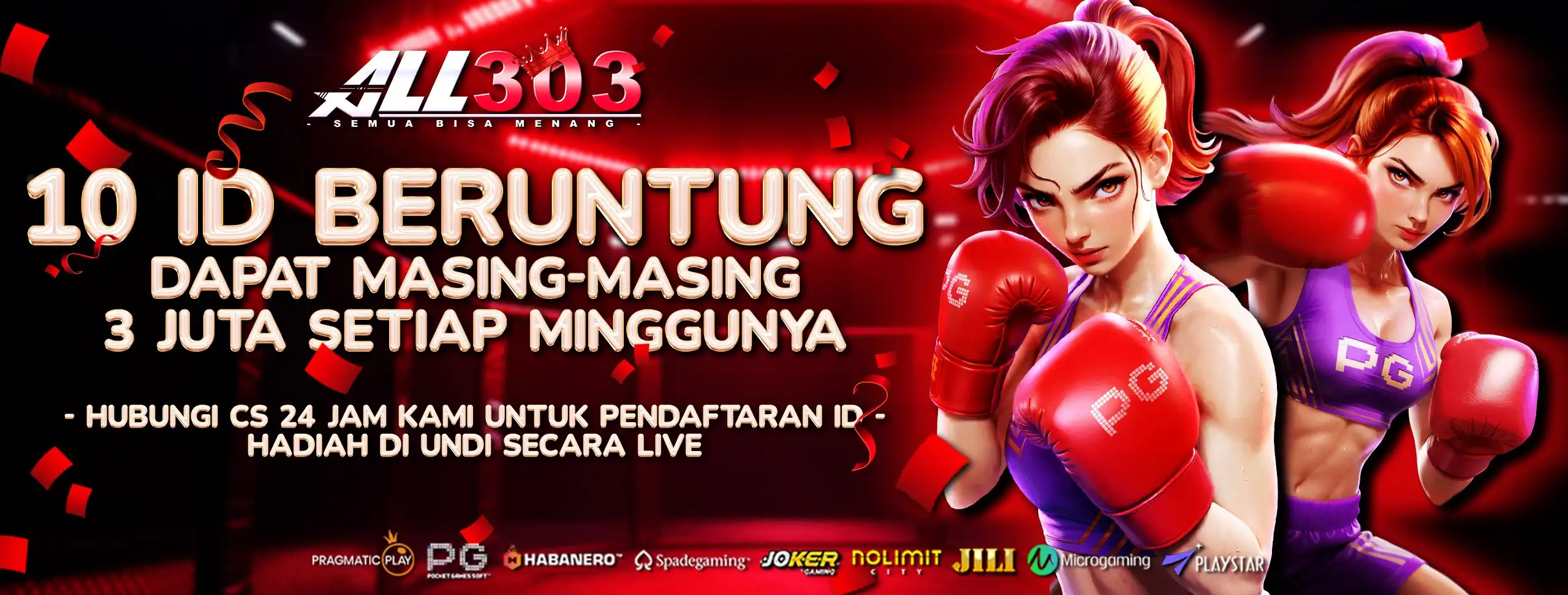 ALL303 BAGI BAGI 3JUTA UNTUK 10 ID BERUNTUNG