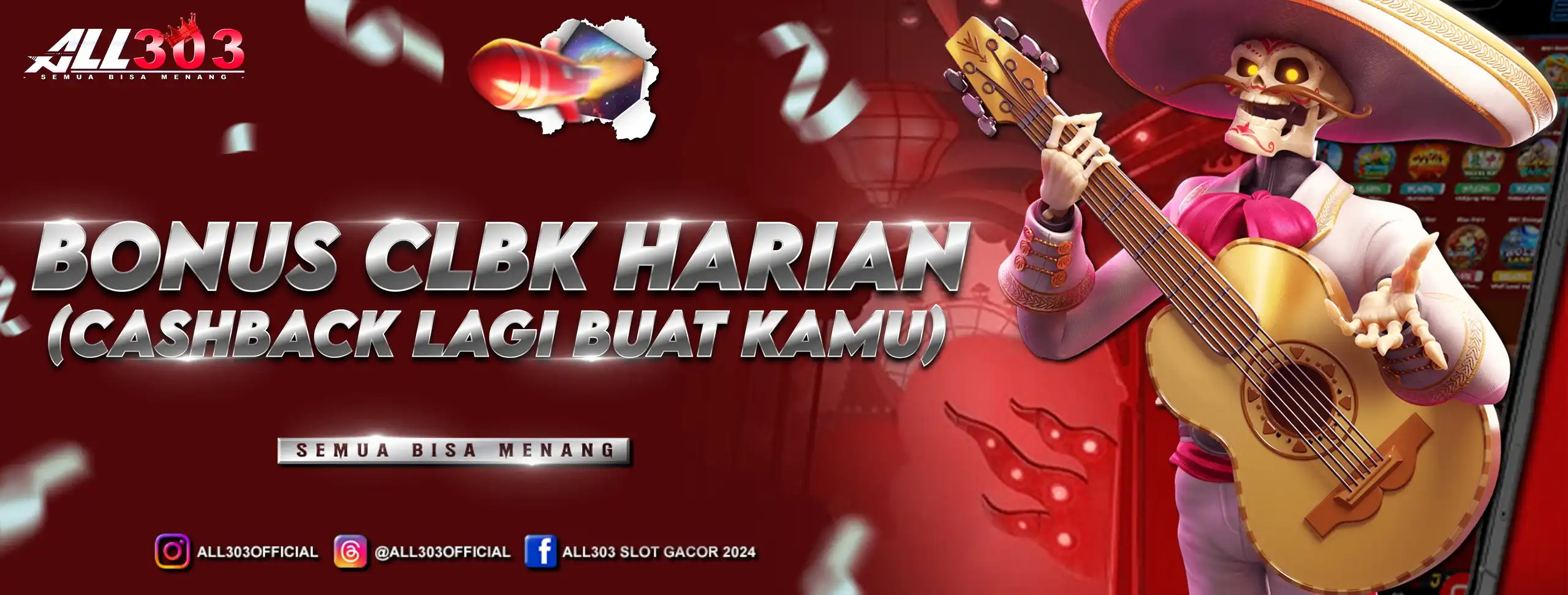 BONUS CLBK HARIAN ALL303