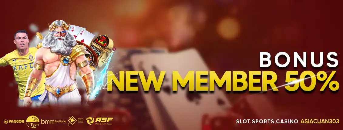 BONUS NEW MEMBER SLOT 50%