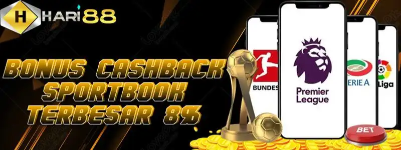 BONUS CASHBACK SPORTBOOK TERBESAR 8%