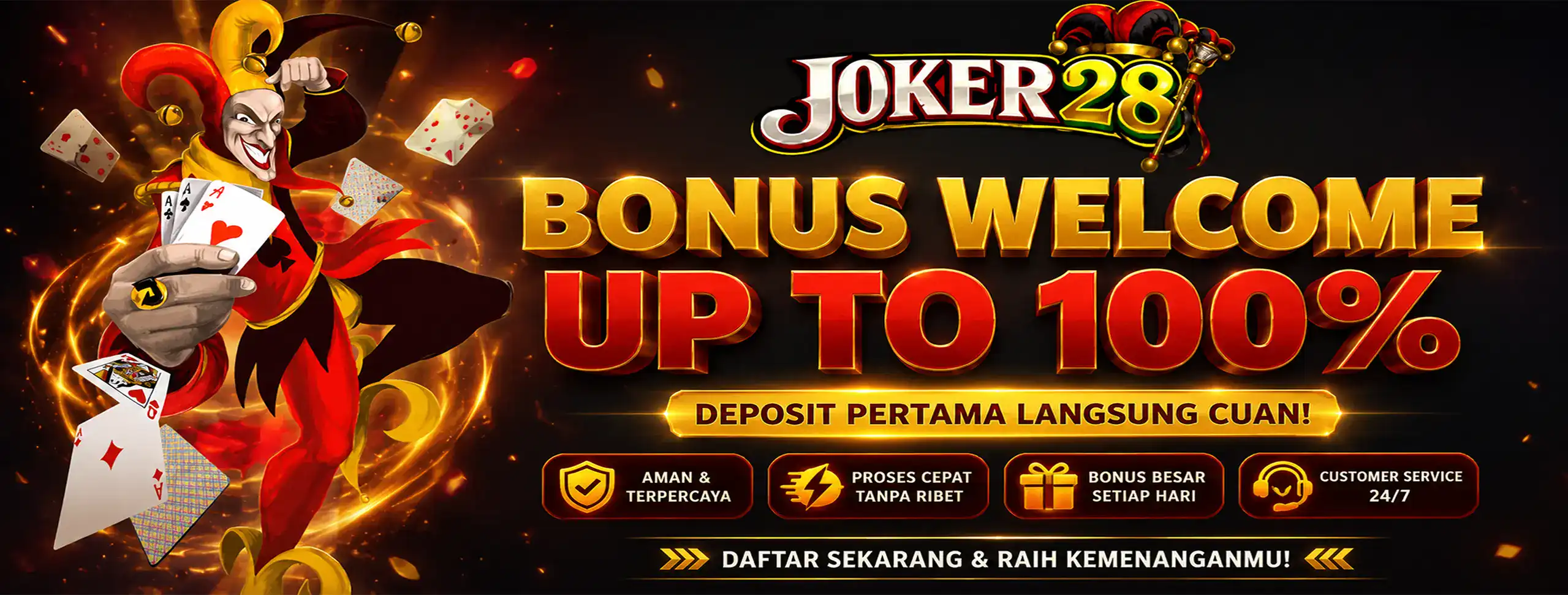 WELCOME BONUS NEW MEMBER 100%