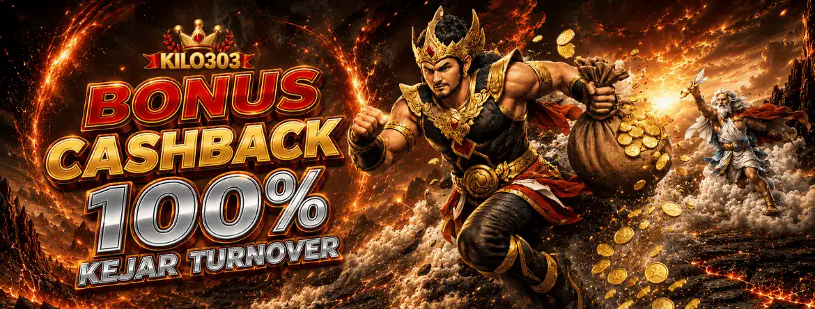 BONUS CASHBACK 100% KEJAR TURNOVER KILO303