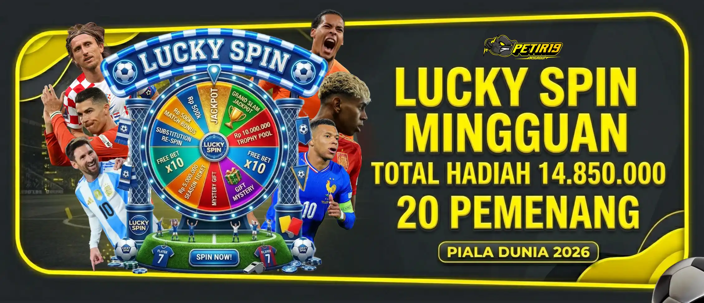 LUCKY SPIN MINGGUAN MEMBER AKTIF 