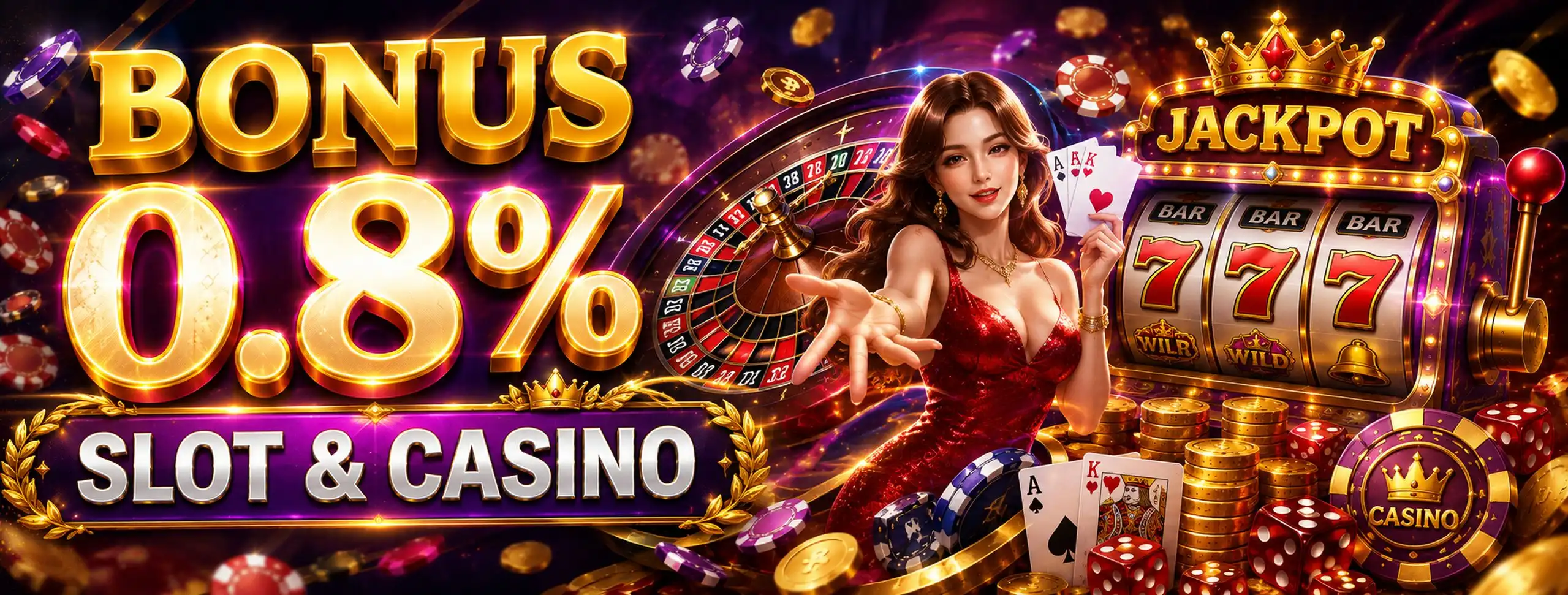 BONUS 0.8% ROLLINGAN SLOT & CASINO