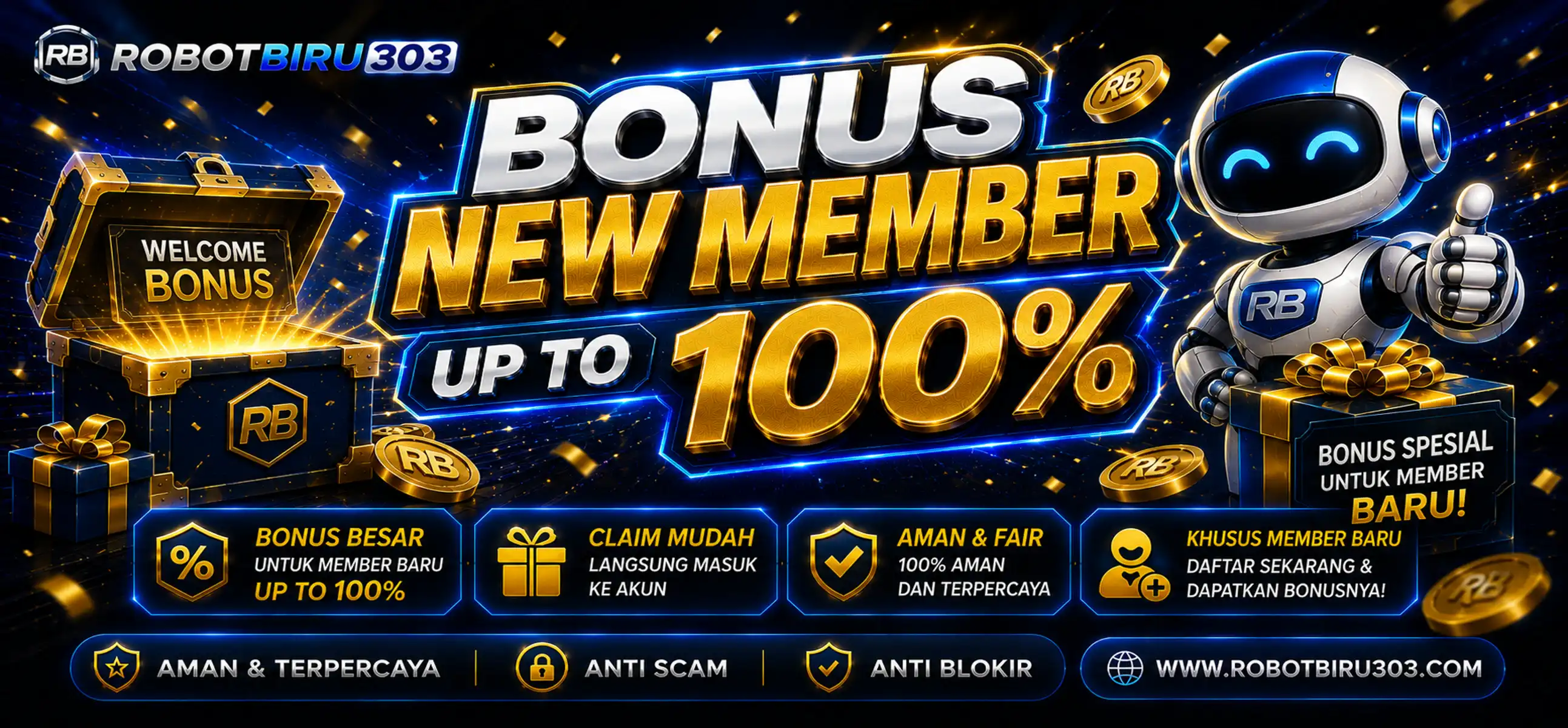 WELCOME BONUS UP TO 100%